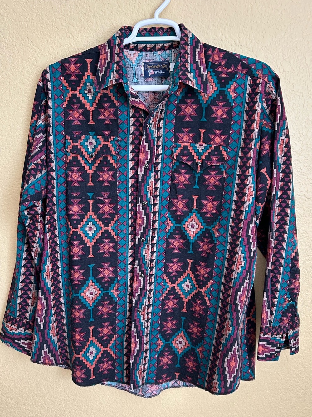 Panhandle Slim Vintage Aztec Print Long Sleeve Shirt